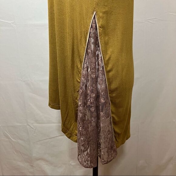 Logo Long Sleeve Tunic Shirt with Lace Insets - Picture 3 of 15